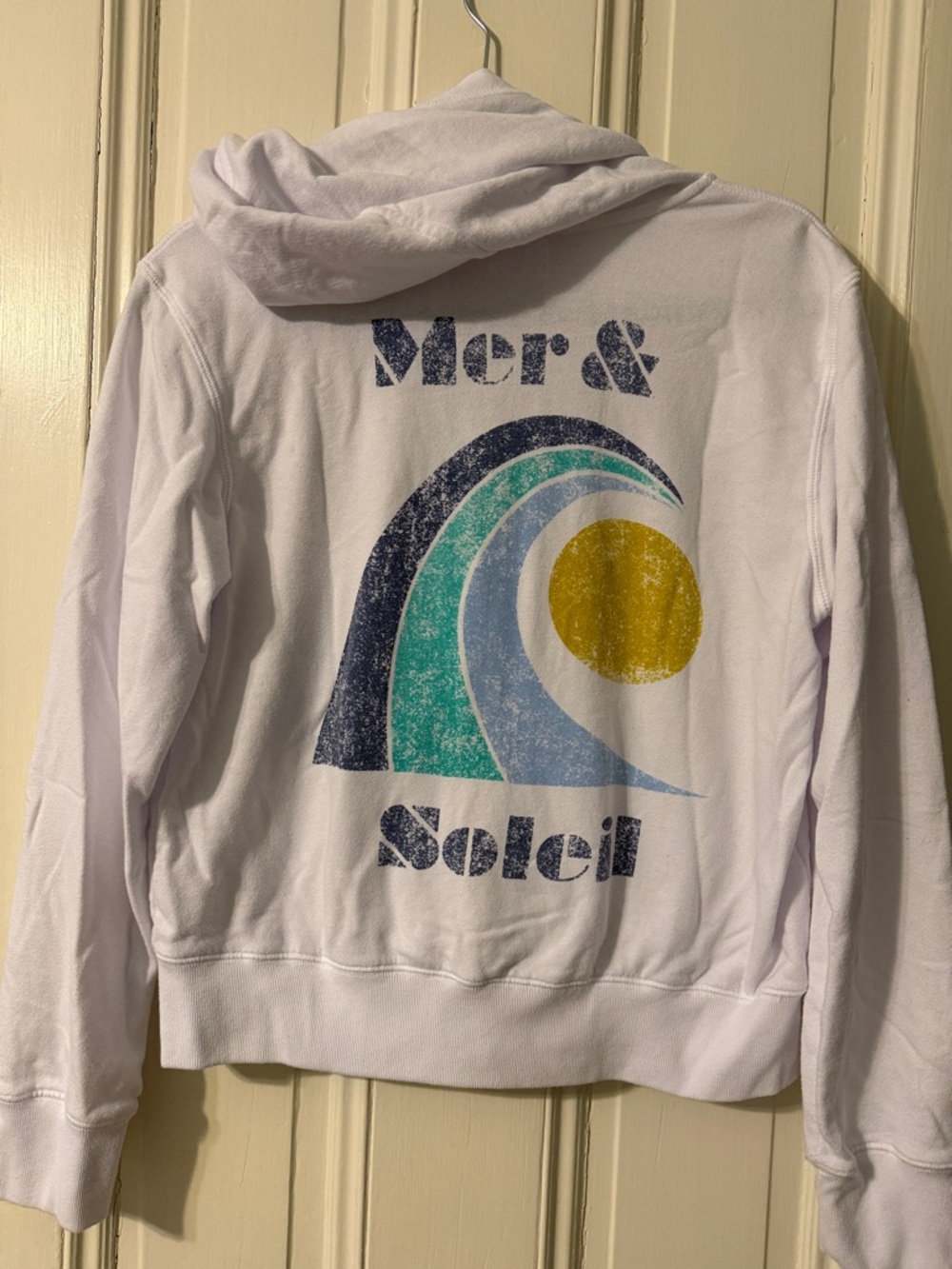 Sundry Graphic 'Mer & Soleil' White Hoodie - Picture 4 of 7